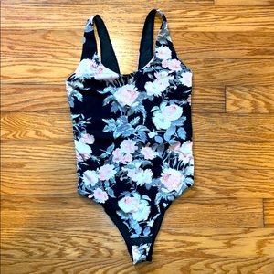 Black & Floral bodysuit in size medium!